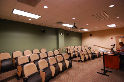 lecture classroom inside Augusta University's University Hall 
