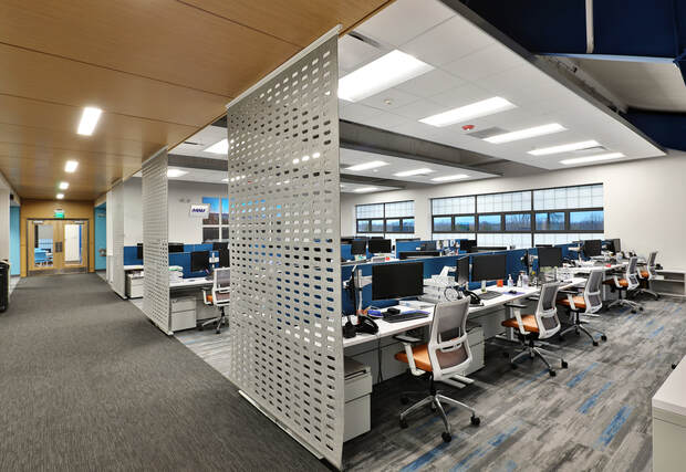 open floor plan of MAU offices in Greenville, South Carolina